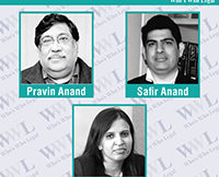 Whos Who Legal - Pravin Anand, Safir Anand and Archana Shanker of Anand and Anand