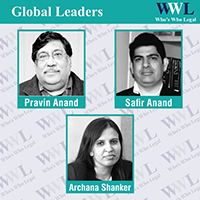 Whos Who Legal - Pravin Anand, Safir Anand and Archana Shanker of Anand and Anand