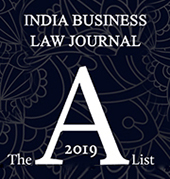 INDIA BUSINESS LAW JOURNAL- A LIST LAWYERS 2019
