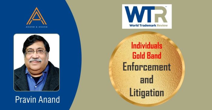 WORLD TRADEMARK REVIEW LAW FIRM RANKINGS - PRAVIN ANAND