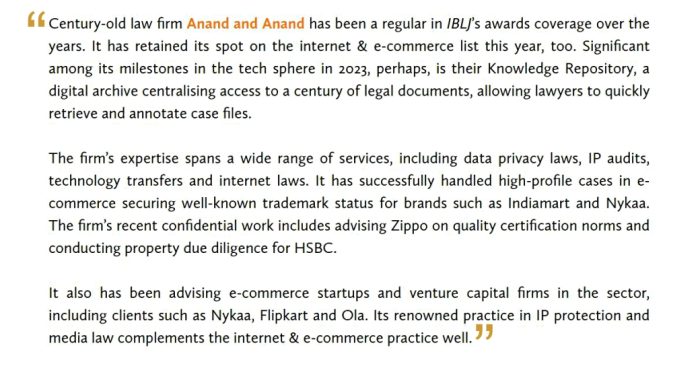IBLJ - Indian Law Firm Awards 2024